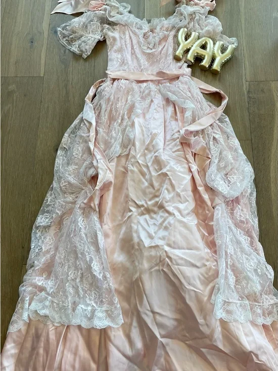 Vintage Gunne Sak Victorian-Style Dress with Ribbon Accents - Picture 2 of 16